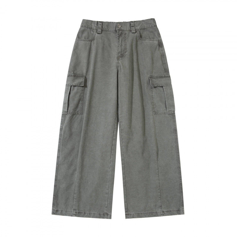 Damen Weite Cargo-Culotte-Hose aus Baumwollmix mit großen aufgesetzten Pattentaschen Echo Archiv
