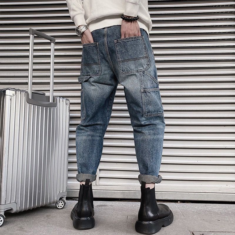 Herren Lässige und bequeme Baggy-Jeans Echoarchiv