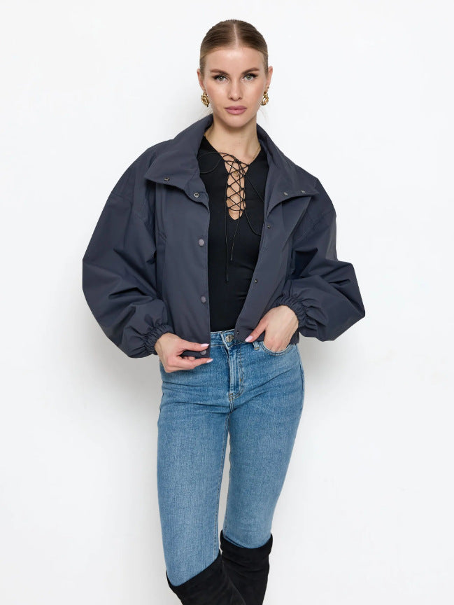 Damen Modische Oversized Jacke – Célinea