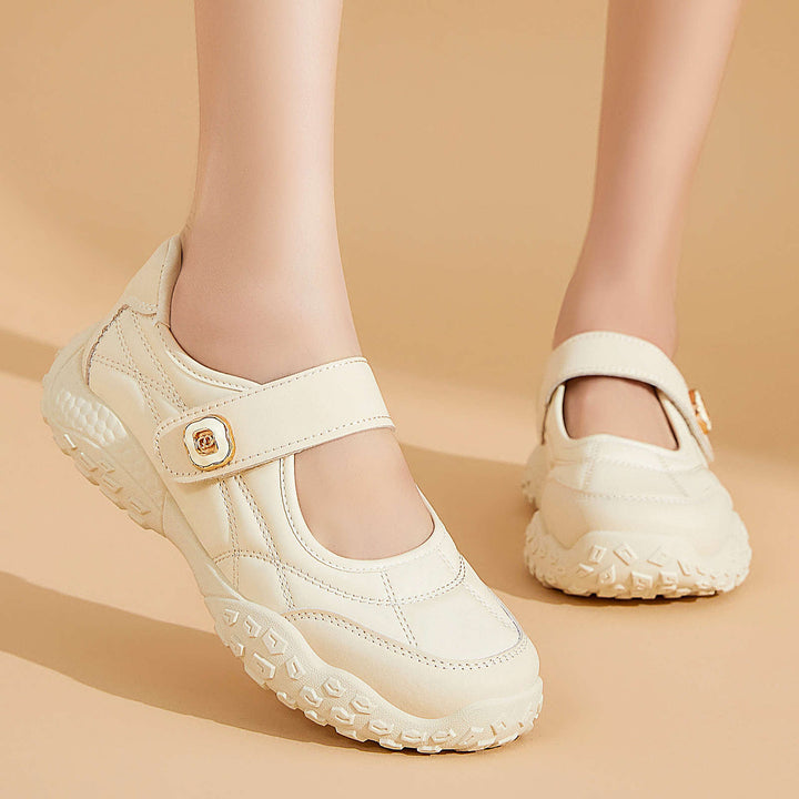 Damen nan sportive Mary-Jane Freizeitschuh mit verstellbarem Klettverschluss, gepolstertem Knöchelkragen und profiliertem Outdoor-Laufsohlen-System Echo Archiv