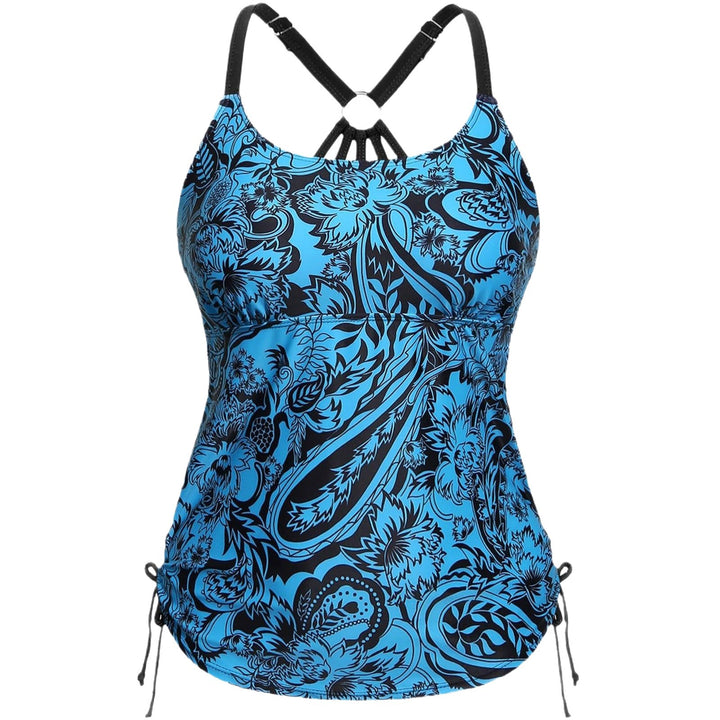 Damen Tankini mit floraler Musterung und verstellbaren Trägern Echo Archiv