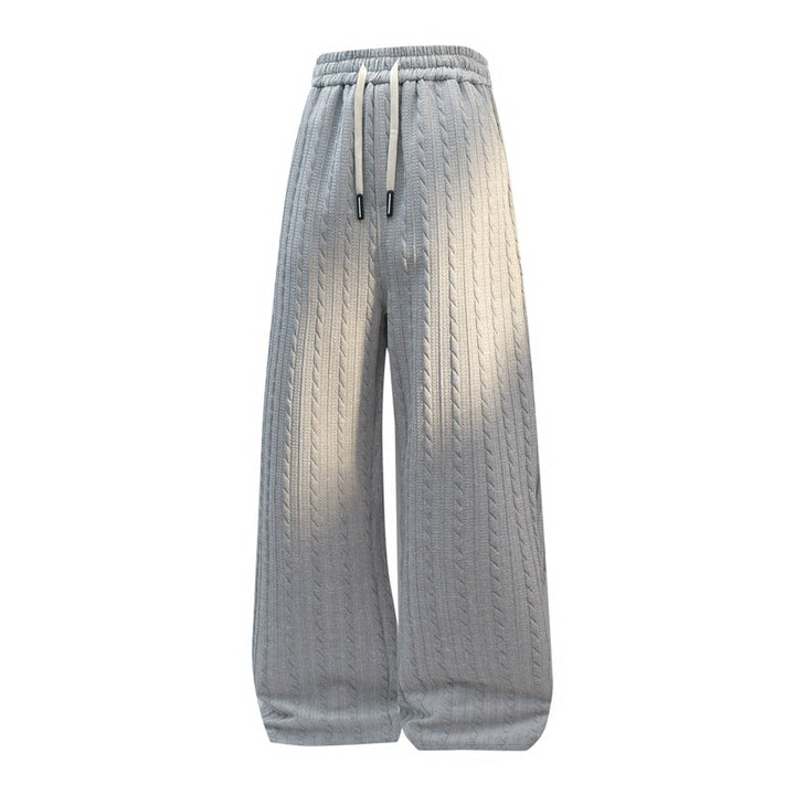 Damen Weite Strick-Loungehose mit Zopfmuster, Kordelbund & Relaxed-Silhouette Echoarchiv
