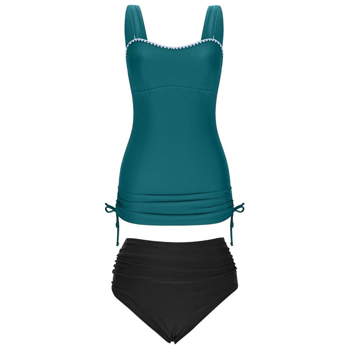 Damen Tankini-Set mit verstellbaren Trägern und seitlicher Raffung Echo Archiv
