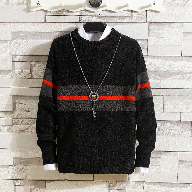 Herren modischer Pullover mit gestreiftem Design und hohem Komfort Echoarchiv