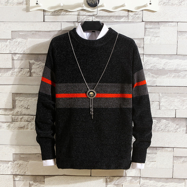Herren modischer Pullover mit gestreiftem Design und hohem Komfort Echoarchiv