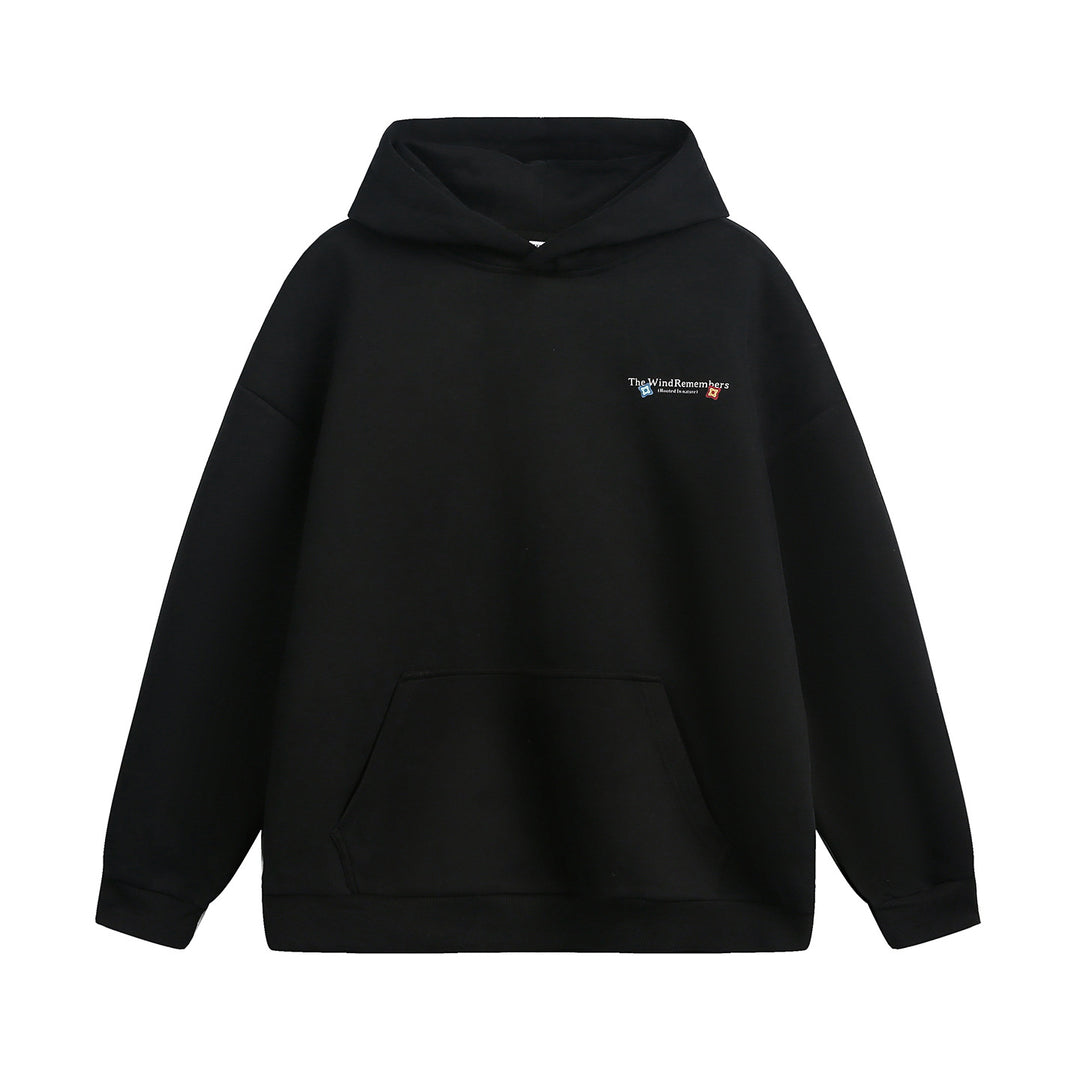 Unisex Schlichter Hoodie mit ballonförmigem Oversize‑Schnitt, gefütterter Kapuze & Kängurutasche Echo Archiv