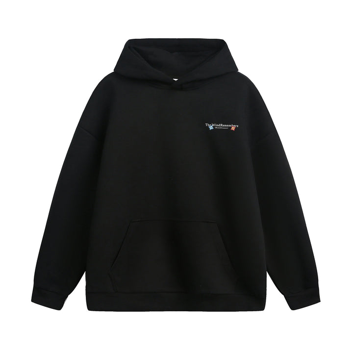 Unisex Schlichter Hoodie mit ballonförmigem Oversize‑Schnitt, gefütterter Kapuze & Kängurutasche Echo Archiv