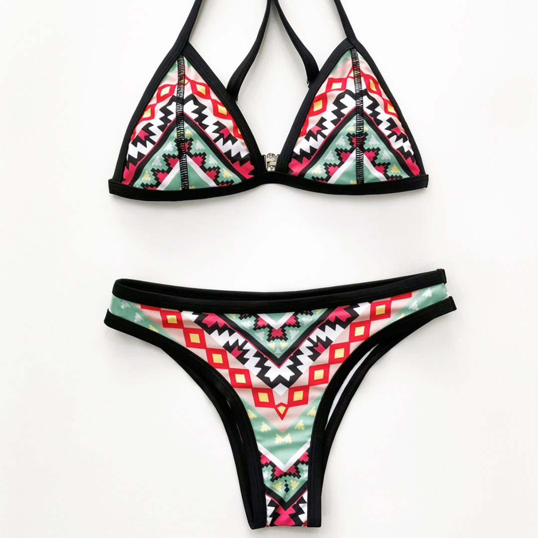 Damen Triangel-Bikini mit aufregendem Ethno-Design und verspielten Akzenten Echo Archiv