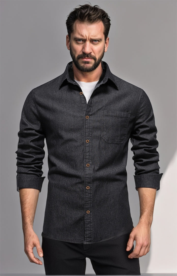 Herren Denim Hemd Echoarchiv