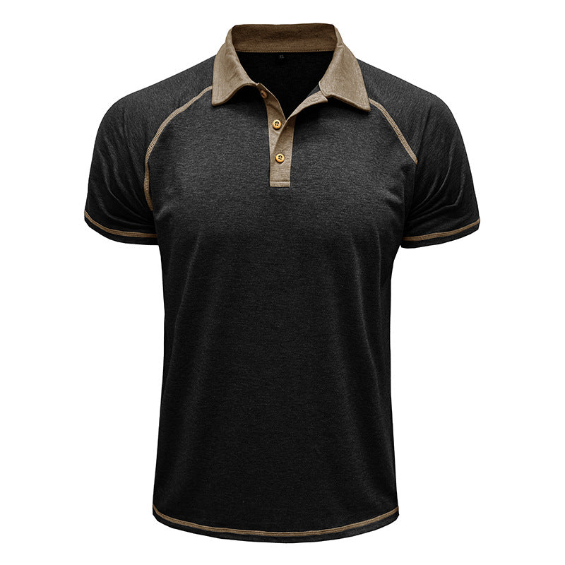 Herren lässiges Poloshirt mit kontrastierenden Einfassungen und hochwertigem Baumwollmix Echoarchiv