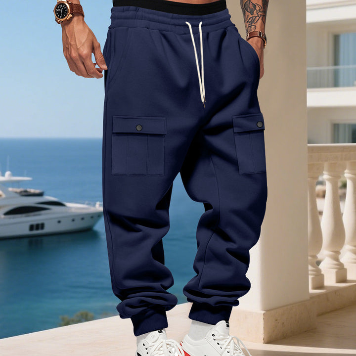 Herren Cargo-Jogginghose mit elastischem Bund und funktionalen Taschen Echoarchiv