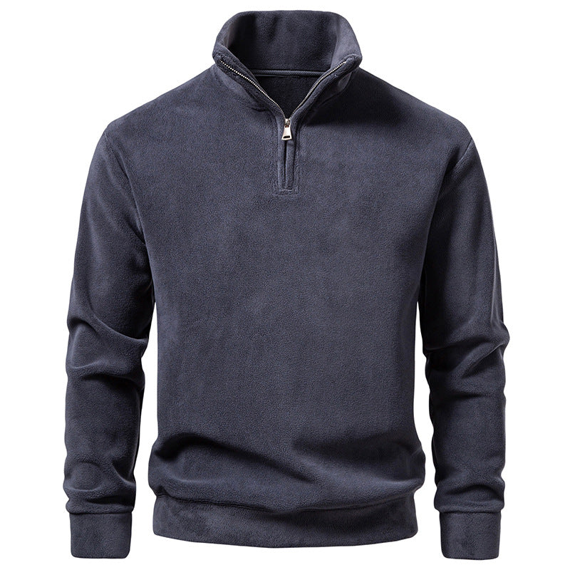 Herren Fleece-Halbzip-Pullover mit Stehkragen und weichem Mikrofleece Echo Archiv