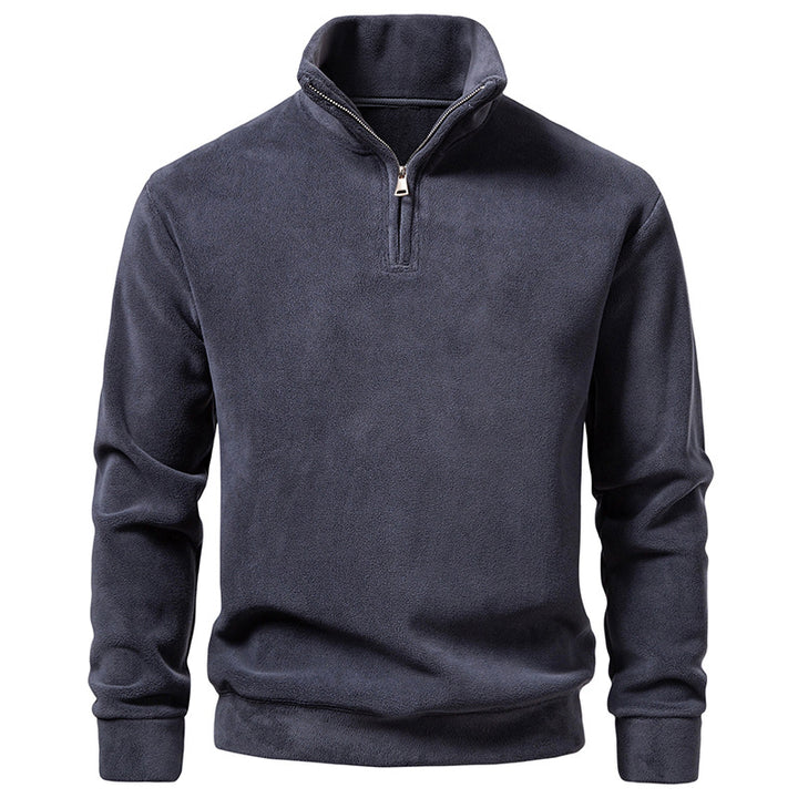 Herren Fleece-Halbzip-Pullover mit Stehkragen und weichem Mikrofleece Echo Archiv
