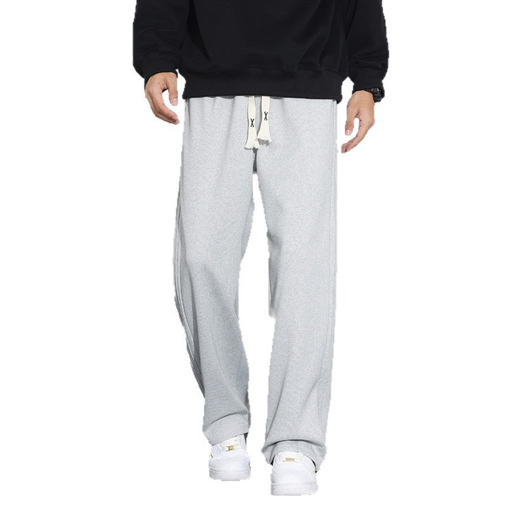 Herren Locker-weit geschnittene Lounge-Jogginghose mit Baumwoll-Fleece-Innenfutter und verstellbarem Kordelzug Echo Archiv