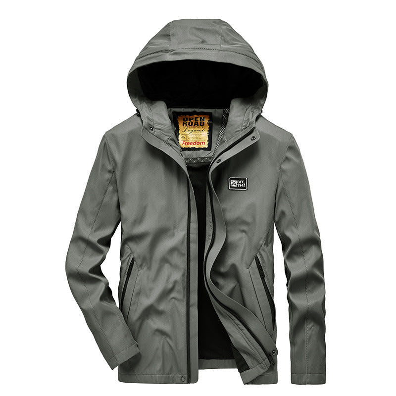 Herren Softshell-Adventurejacke mit Kapuze, atmungsaktiv und wind- sowie wasserabweisend Echo Archiv