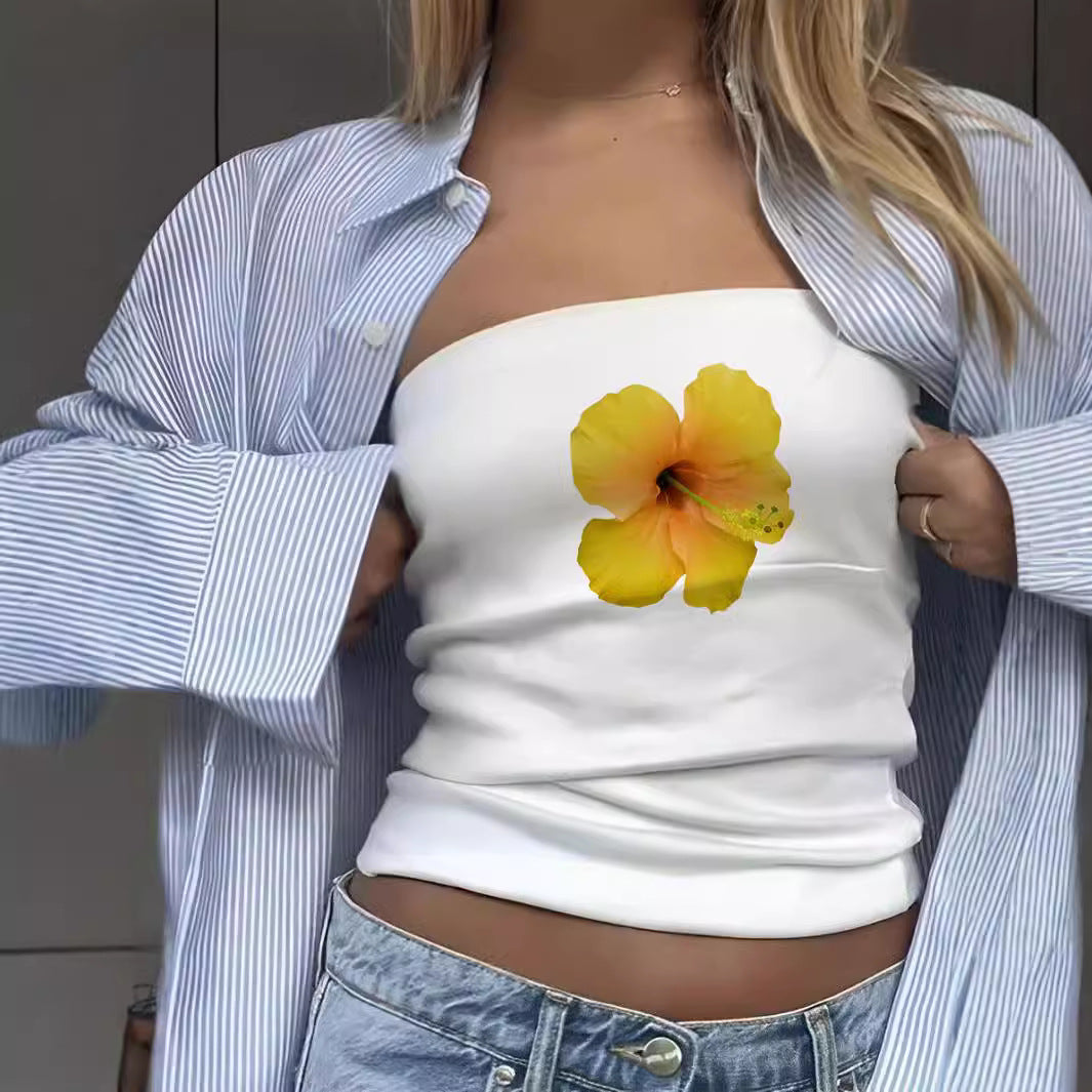Damen Bandeau-Oberteil mit sportlichem Frankreich-Design Echo Archiv
