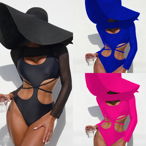 Damen Crop-Top Bikini-Set mit stilvollem Überwurf Echo Archiv