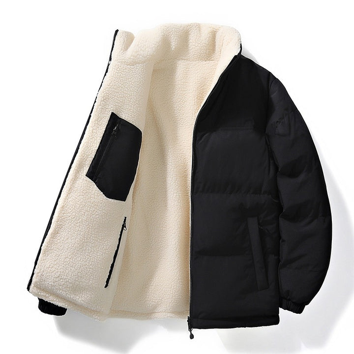 Unisex Wattierte Bomberjacke mit Teddyfutter und verdeckten Innentaschen Echo Archiv