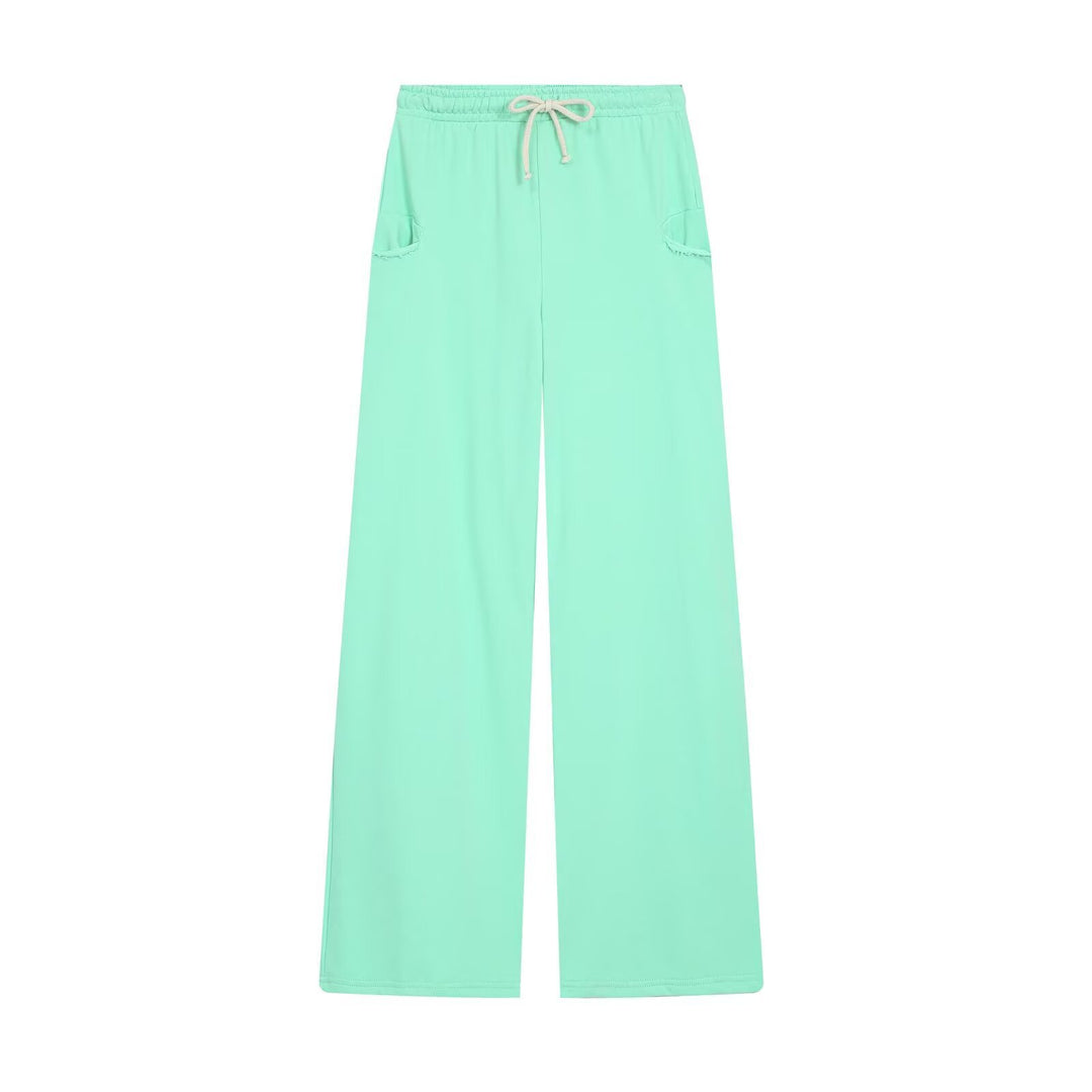 Damen Cropped-Hoodie und Palazzo-Loungehose Set Echo Archiv