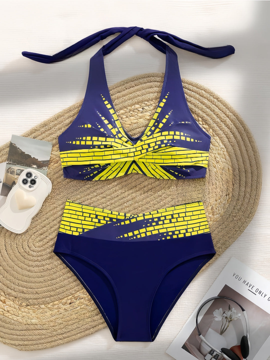 Damen Bikini-Set mit exquisitem Karomuster Echo Archiv
