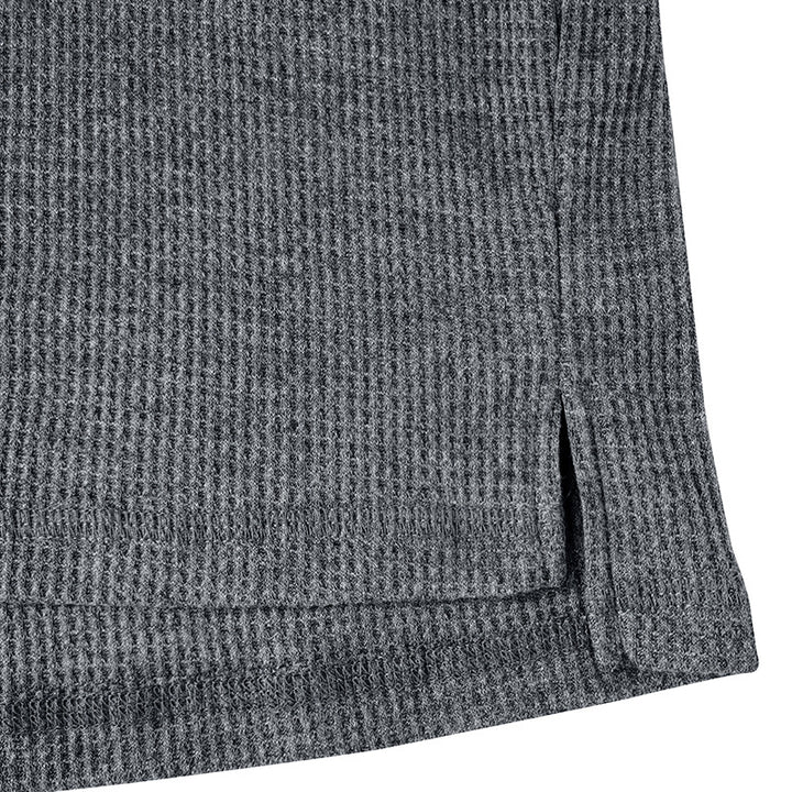 Herren Langarm-T-Shirt mit strukturiertem Design und bequemem Rundhalsausschnitt Echoarchiv