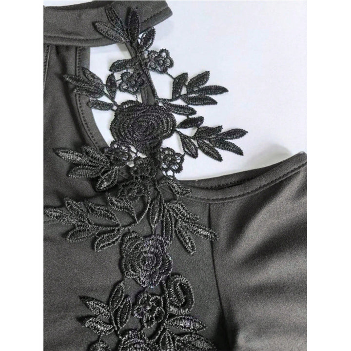 Damen Oberteil mit transparenten Spitzendetails und elegantem Schnitt Echo Archiv