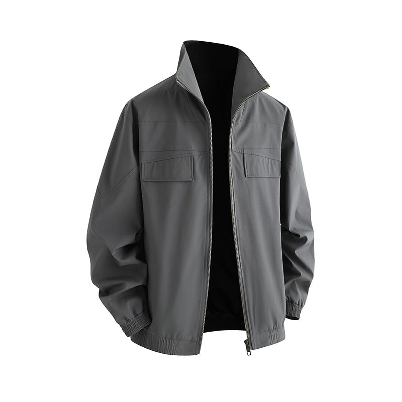 Herren Freizeitjacke mit praktischen Taschen und hohem Kragen Echoarchiv