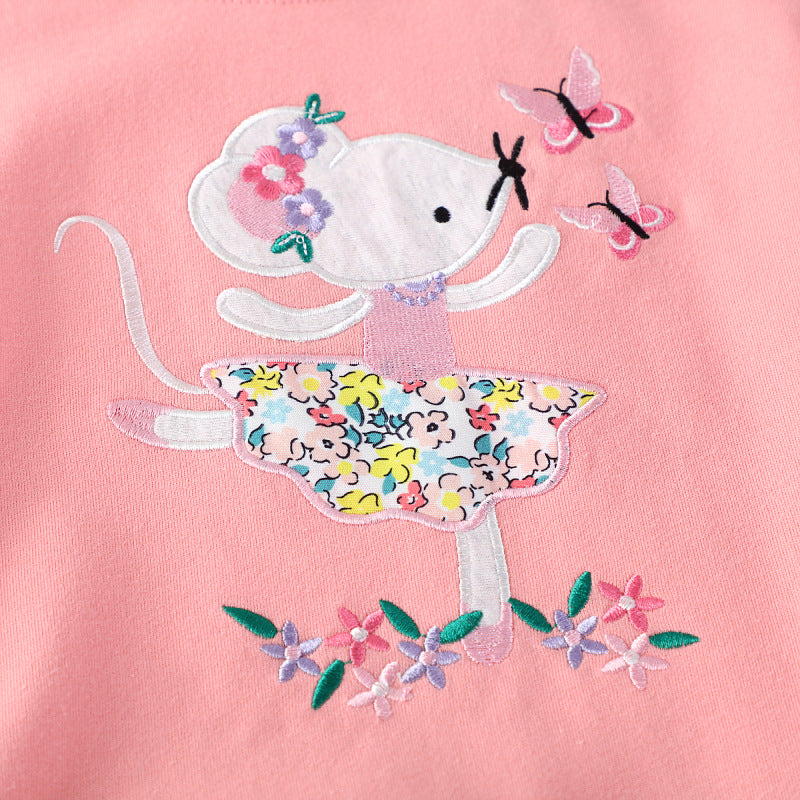 Mädchen Sweatshirt mit verspieltem Mäuse-Design Echo Archiv
