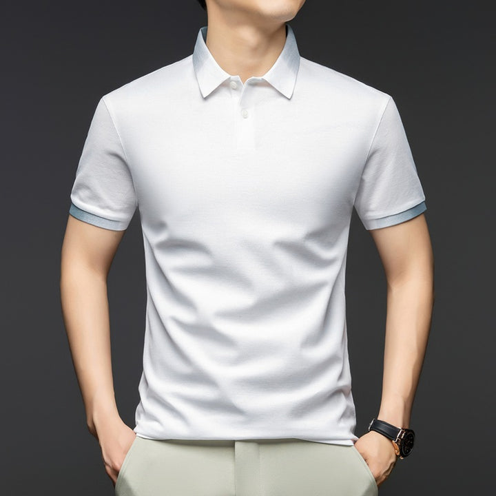Herren modisches Poloshirt mit atmungsaktiver Struktur Echoarchiv