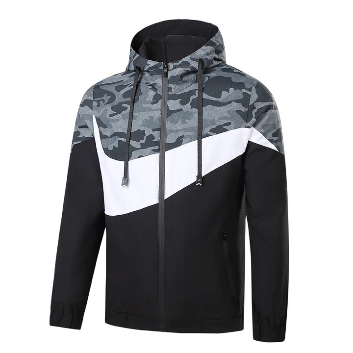 Herren Sportliche Übergangsjacke mit Camouflage-Design Echo Archiv