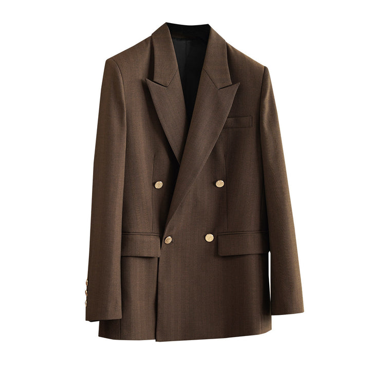Damen Eleganter Doppeltbreasted Blazer Echoarchiv 1789269052