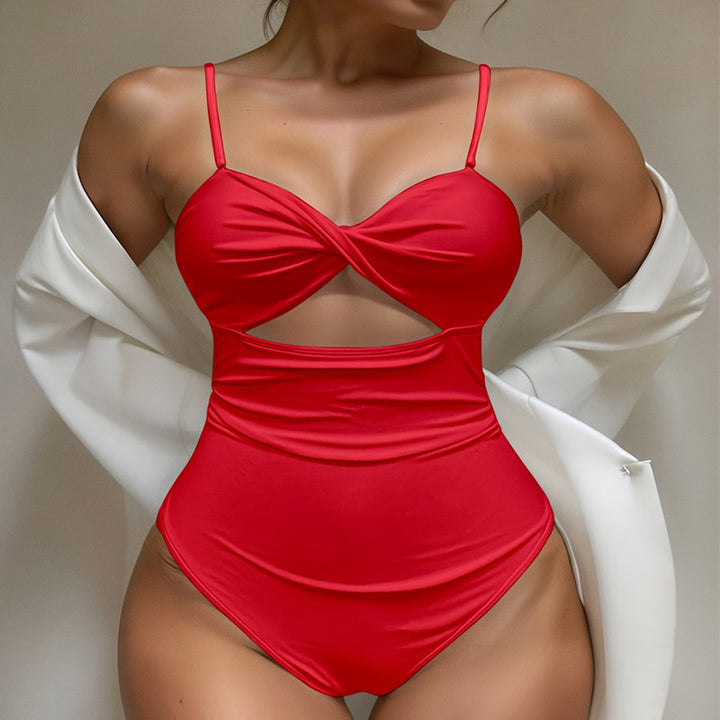 Damen Einteiliger Badeanzug mit raffiniertem Cut-Out-Design Echo Archiv