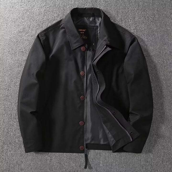 Herren leichte Übergangsjacke mit praktischen Druckknöpfen und verstellbarem Bund Echoarchiv