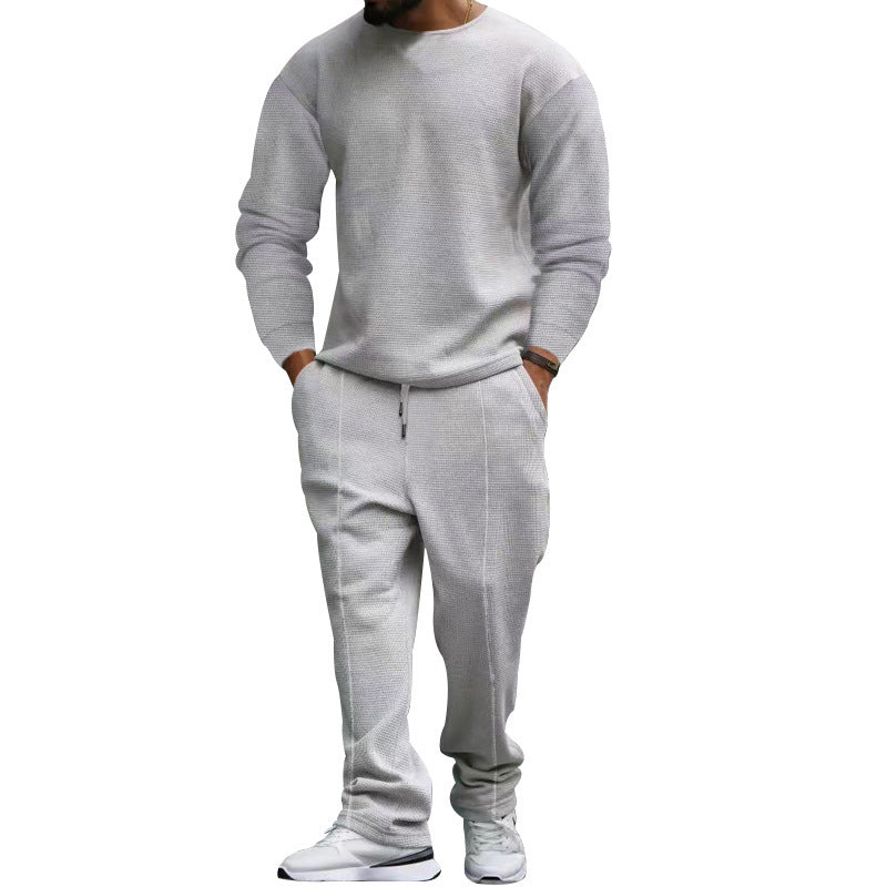 Herren Bequemer Freizeitpullover mit passender Chinohose Echoarchiv
