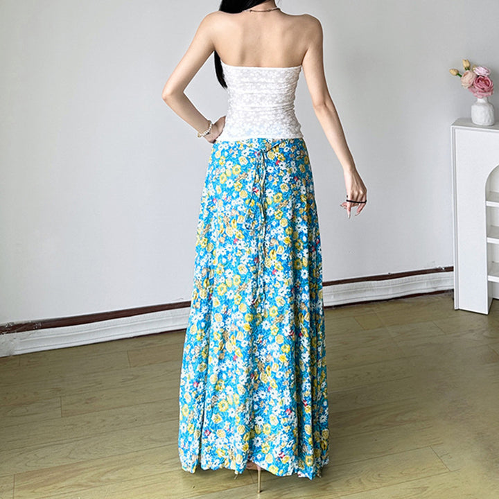 Damen Bandeau-Oberteil mit floralem Muster und geflochtenem Detail Echo Archiv