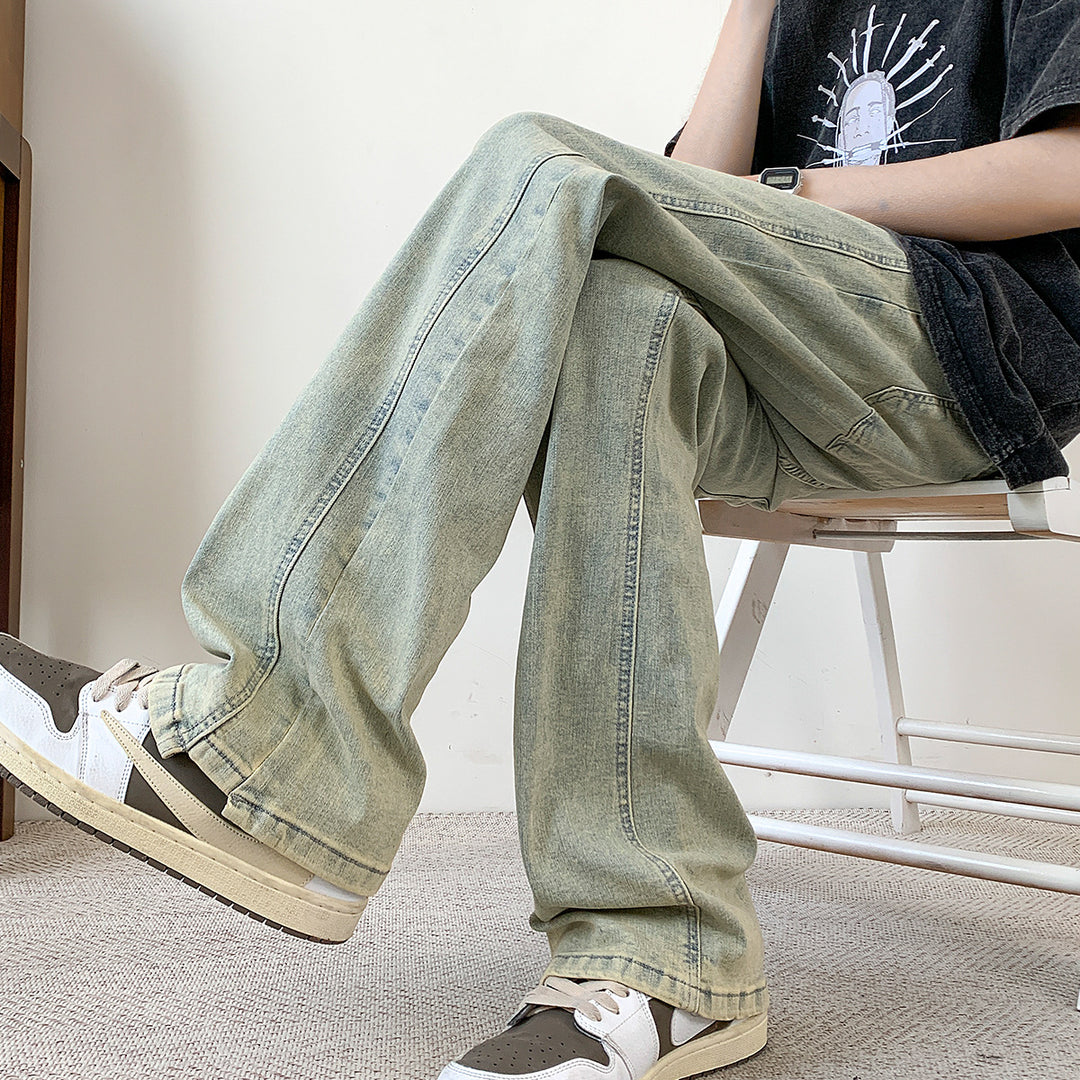 Herren lässige weit geschnittene Denim-Hosen Echoarchiv