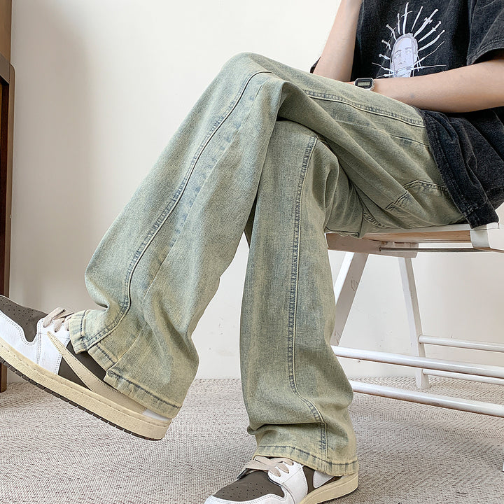 Herren lässige weit geschnittene Denim-Hosen Echoarchiv