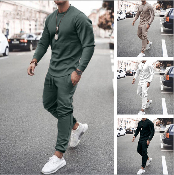 Herren Sportliches Freizeit-Set mit langärmeliger Oberbekleidung und bequemen Jogginghosen Echoarchiv