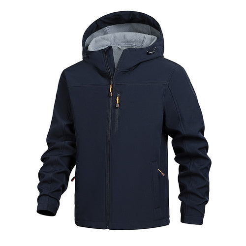 Herren sportliche Funktionsjacke mit verstellbarem Kapuzensystem Echoarchiv