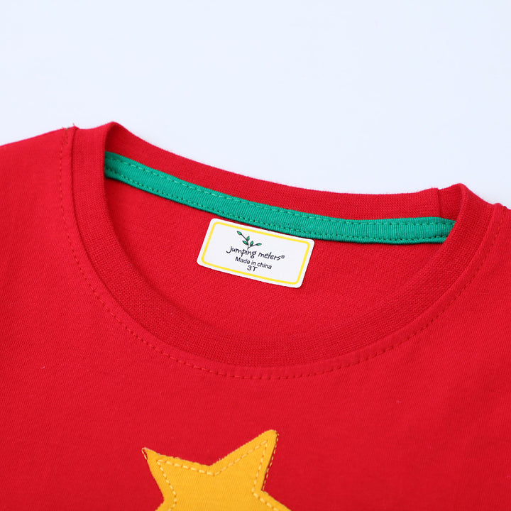 Mädchen Langarmkleid mit festlichem Weihnachtsbaum-Motiv Echo Archiv