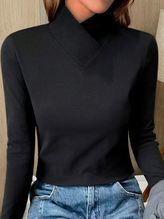 Echoarchiv | Eleganter Rollkragenpullover Mit Hohem Kragen