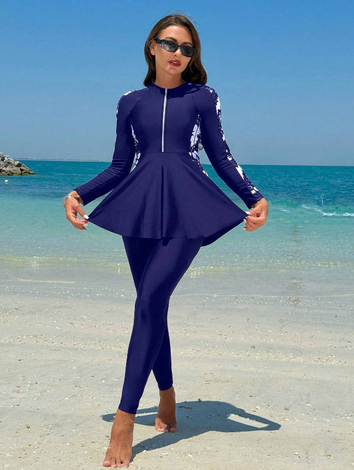Damen Modischer und funktionaler UV-Schutz-Schwimmanzug Echo Archiv