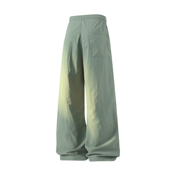 Damen Weite Baggy-Leinenoptik-Hose mit Tunnelzug, perforierten Einsätzen & Relaxed-Silhouette Echoarchiv