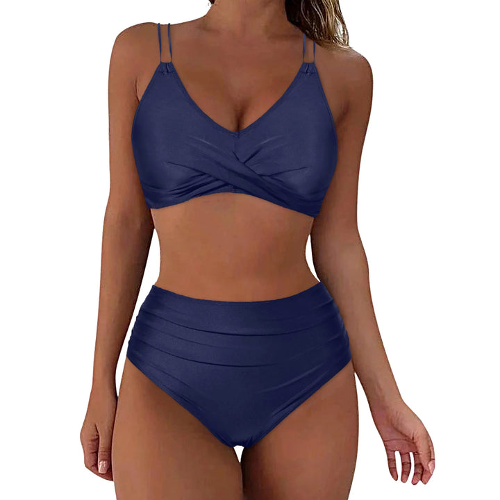 Damen Hochgeschnittenes Bikini-Set mit elegantem Wickeldesign Echo Archiv