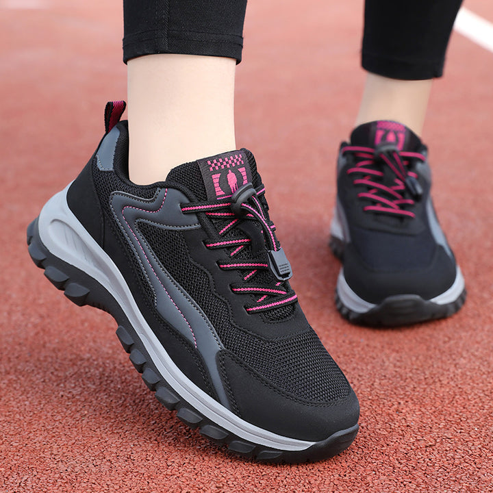 Damen nan robuster Trekking-Sneaker mit profiliertem Geländegriff, stoßdämpfender EVA-Zwischensohle und Schnellzug-Schnürung Echo Archiv