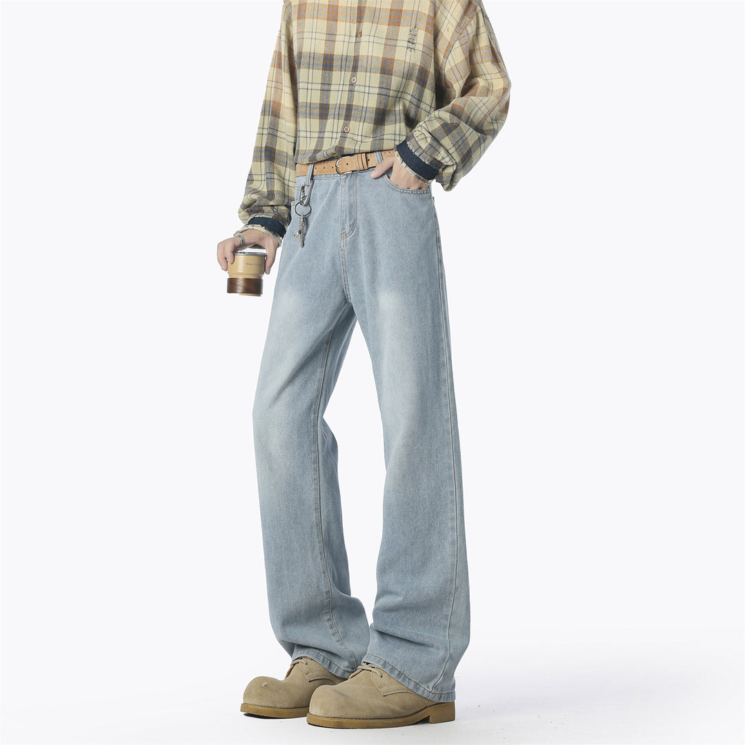 Herren lässige weit geschnittene Denim-Hose Echoarchiv