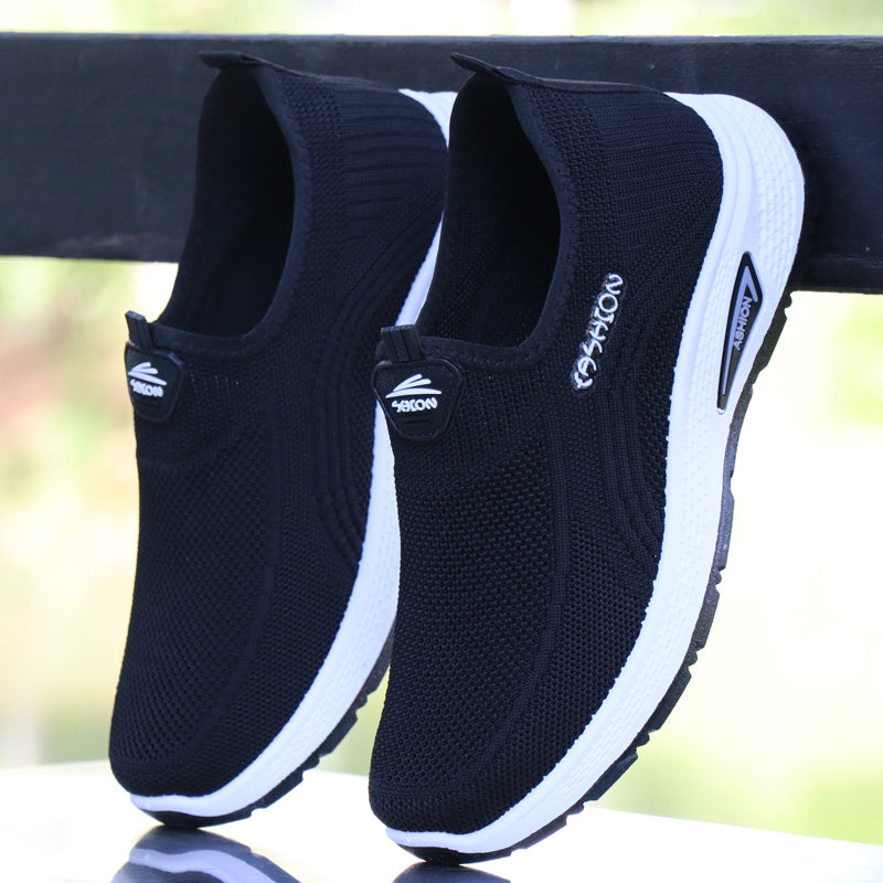Damen Slip-On Sneakers mit atmungsaktiver Struktur und bequemem Fußbett Echo Archiv