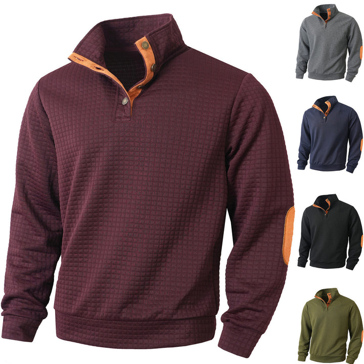 Herren stylischer Pullover mit modischem Stehkragen Echoarchiv
