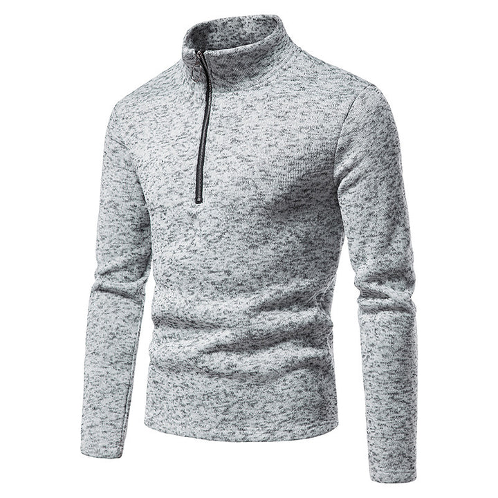 Herren Pullover mit Stehkragen und Reißverschluss Echoarchiv