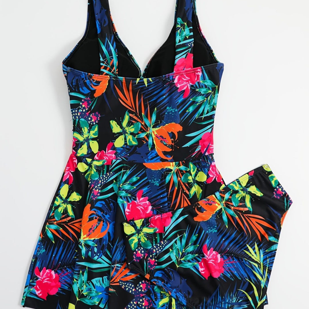 Damen Schwimmanzug mit elegantem Wickeldesign Echo Archiv